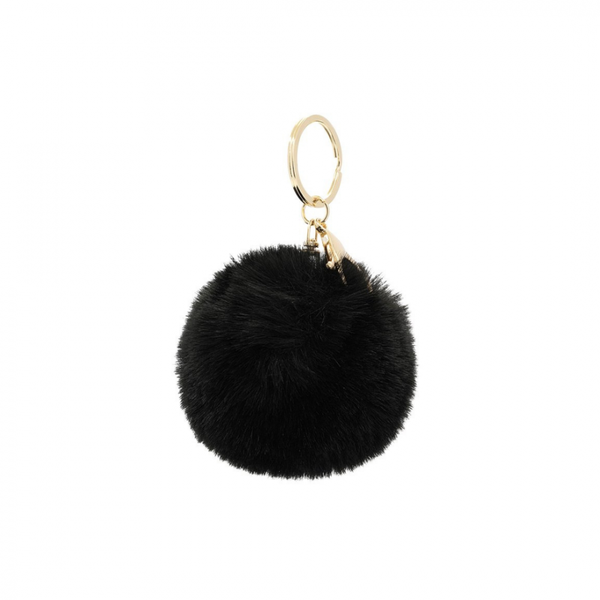 Keyring/Bag Accessory, PUFFY Black