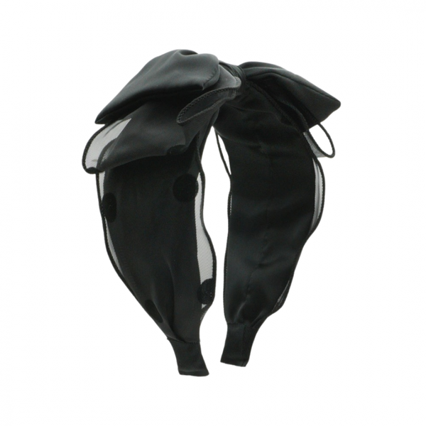Hair Band, BOW Organza Polka (5207)