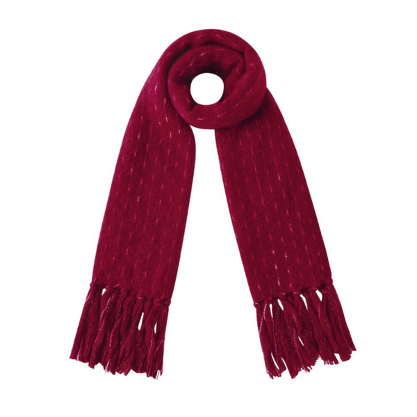 Scarf, SOFT STRIPE Burgundy