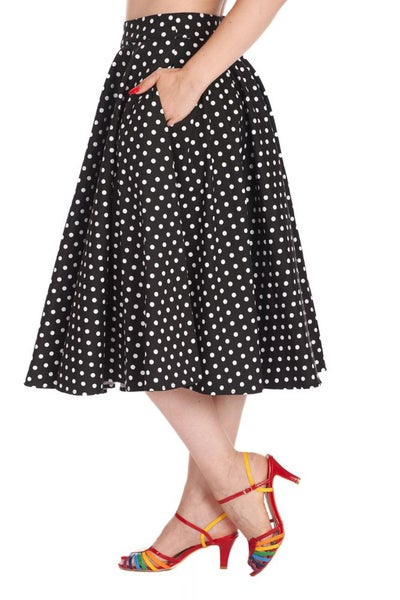 Swing Skirt, DOTTY Black (25567)