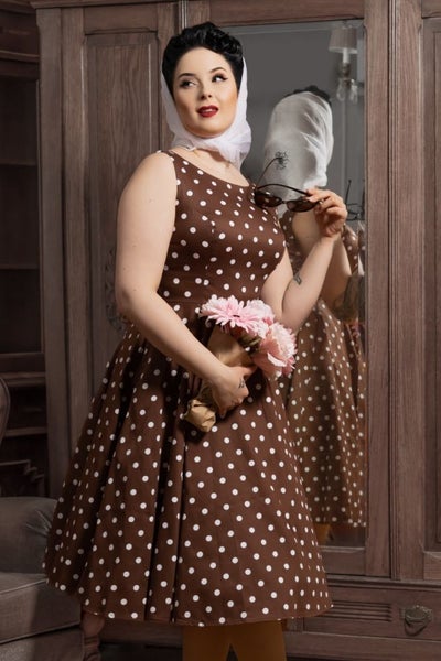 Swing Dress, Cindy Choco (4322)