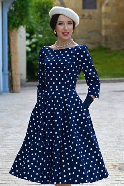 Swing Dress, BLAKELY POLKADOT (839)