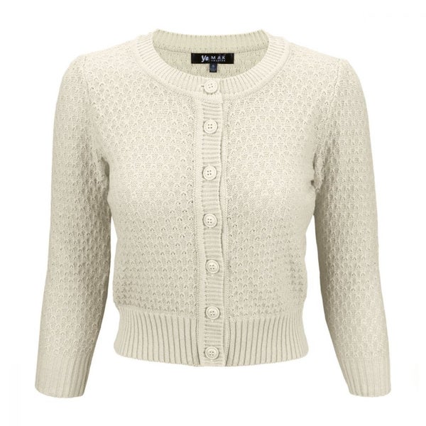 MAK Cardigan, Pat 50s Oatmeal