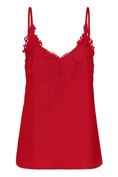 Lace Top, ANNA Red