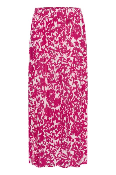 Maxi Skirt, KAFFE Edita Amber Pink Flower