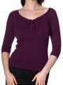 Knitted Top, PRETTY ILLUSION Aubergine (1281)