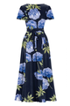 Maxi Dress, LYRA Blue Peony