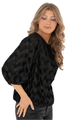 Blouse, CC Jewel Plisse Black