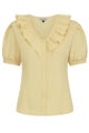 Blouse, FRILLY Soft Yellow (14227)