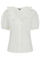 Blouse, FRILLY White (14227)