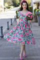 Swing Dress, LILY 50s Pink Peony (873)