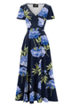 Maxi Dress, LYRA Blue Peony