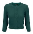 MAK Cardigan, Pat 50s Peacock