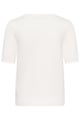 Knitted Top, LIZZA V-Neck Chalk