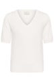 Knitted Top, LIZZA V-Neck Chalk