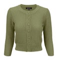 MAK Cardigan, Pat 50s Olive