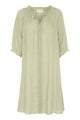 Linen Dress, Cream Bellis Tea Green