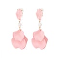 Earrings, Pearls & Petals Light Pink