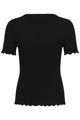 Ribbed T-shirt, OLALIA Black