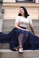 Tulle Skirt, PARIS Navy