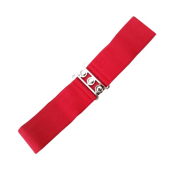 Belt, Vintage Stretch Red