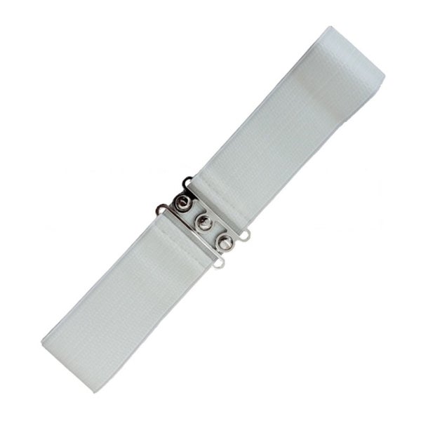 Belt, Vintage Stretch White