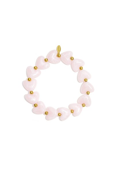 Bracelet, HEART Light Pink