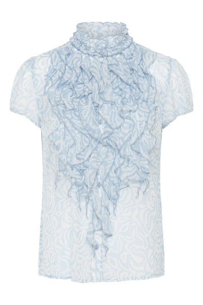 Ruffle Blouse, LILJA Turtledove