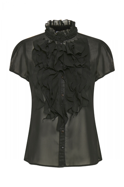 Ruffle Blouse, LILJA Black
