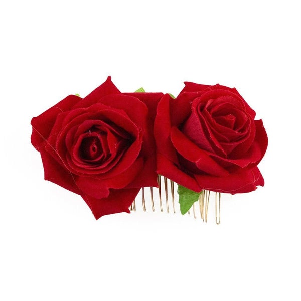 Hair Flower, RED ROSES