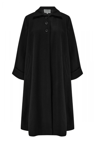 Swing Coat, SEAMSTRESS OF BLOOMSBURY Black