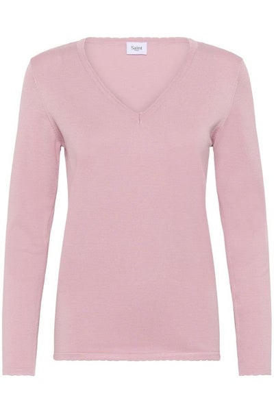 Pullover, MILA V-neck Pink Nectar