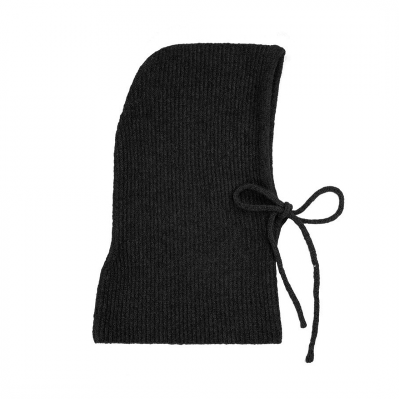 Knitted Hood, Black