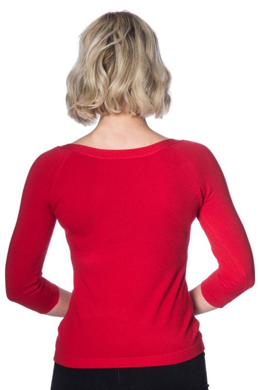 Knitted Top, PRETTY ILLUSION Red (1281)