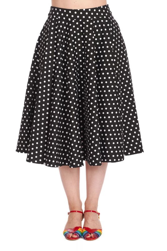 Swing Skirt, DOTTY Black (25567)