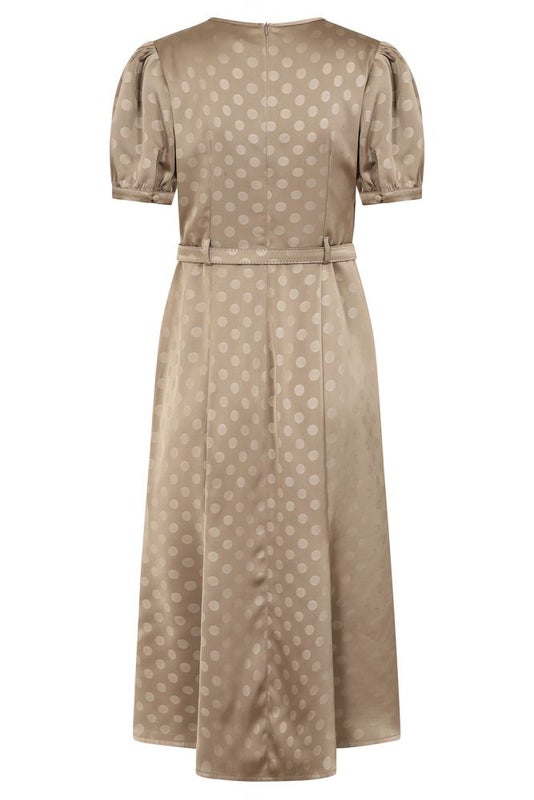 Dress, IRIS Polka 30s Light Olive (17080)
