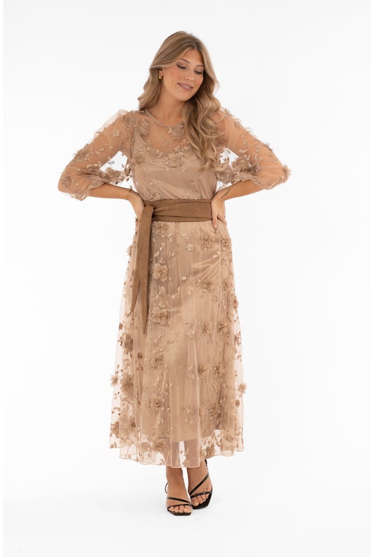 Belt, Capri Collection RAE Brown