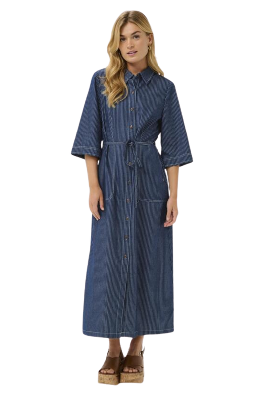 Dress, CREAM Agate Stripe