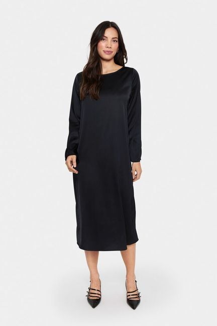 Satin Dress, ZHAFIA Black