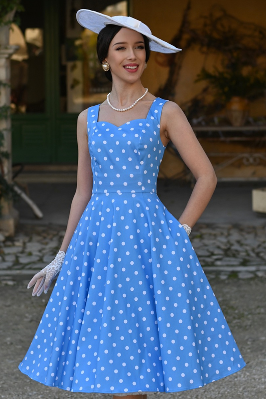 Swing Dress, MARLENE POLKADOT (900)