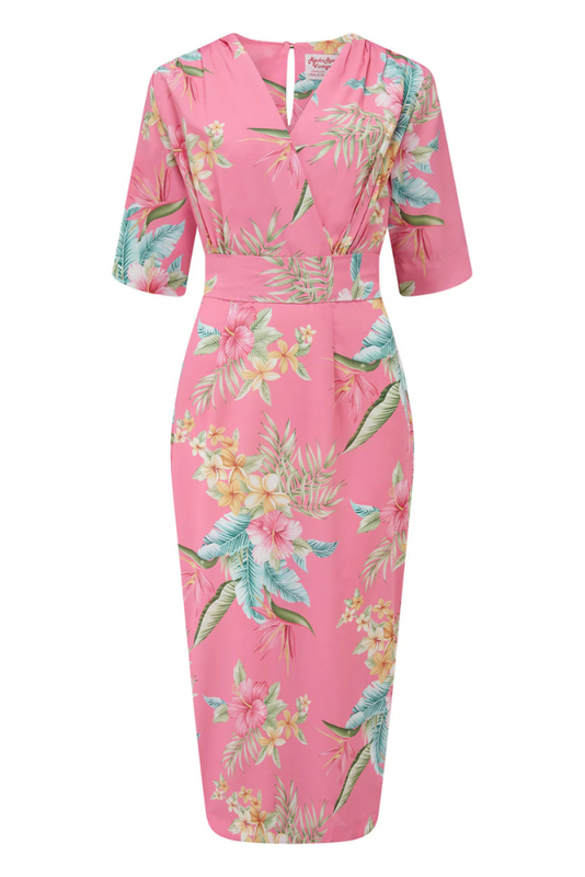 Pencil Dress, ROCK'N ROMANCE Evelyn Honolulu Pink