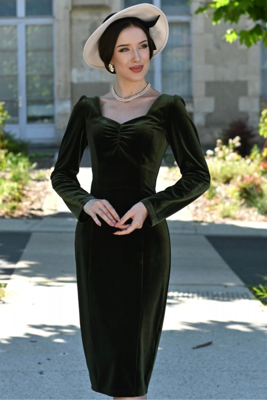 Pencil Dress, CARMEN VELVET (847)