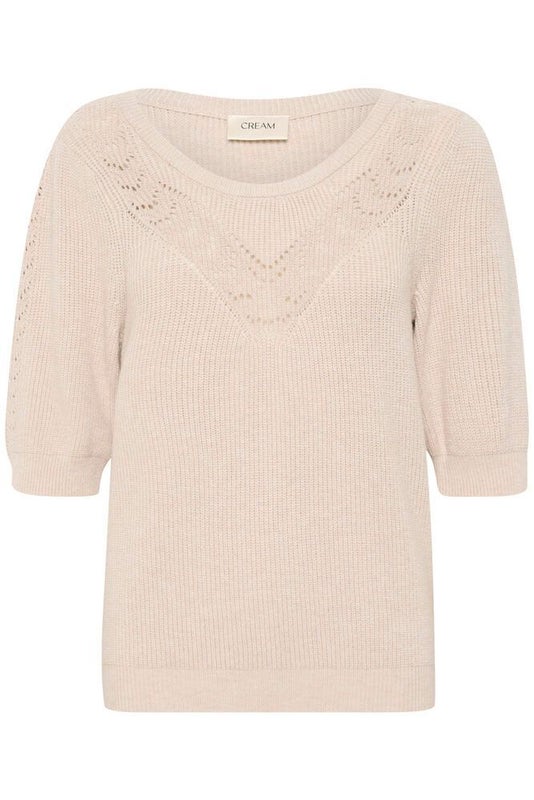 Knitted Top, DELA Light Sand