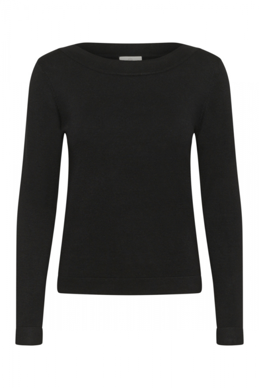 Knitted Top, LIZZA Boat Black