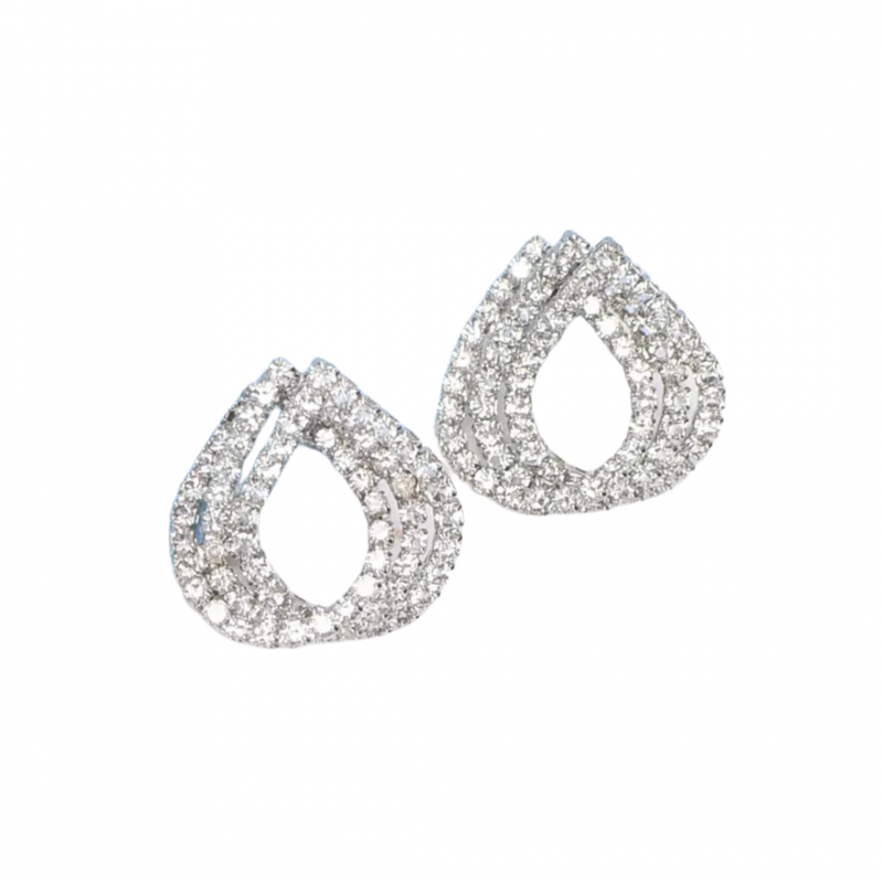 Earrings, Crystal Drop