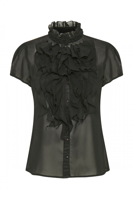 Ruffle Blouse, LILJA Black