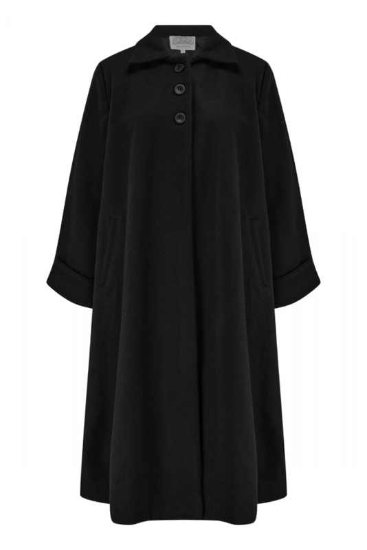 Swing Coat, SEAMSTRESS OF BLOOMSBURY Black