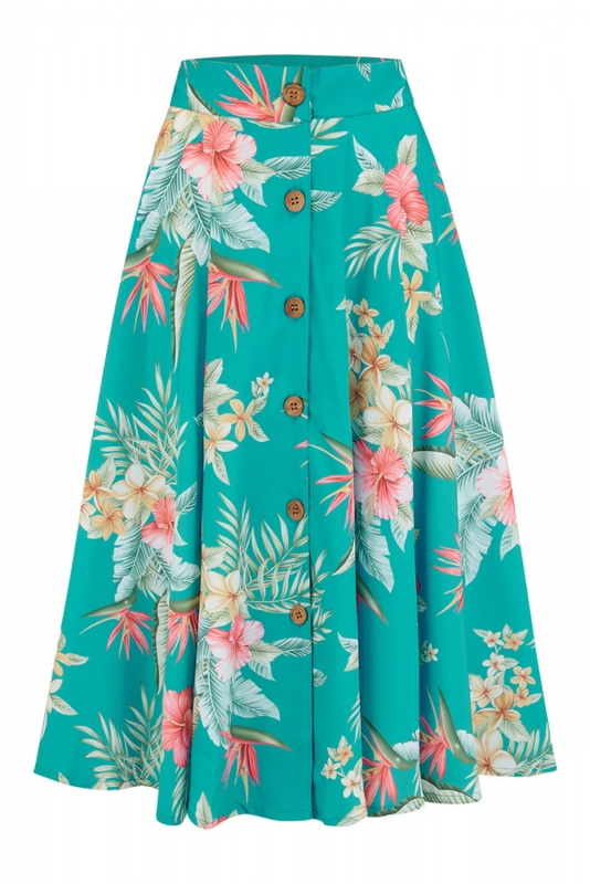 Swing Skirt, BEVERLY Honolulu Teal