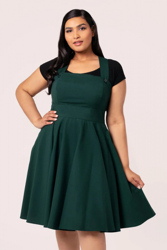 Pinafore Dress, PATTI Green (40497)