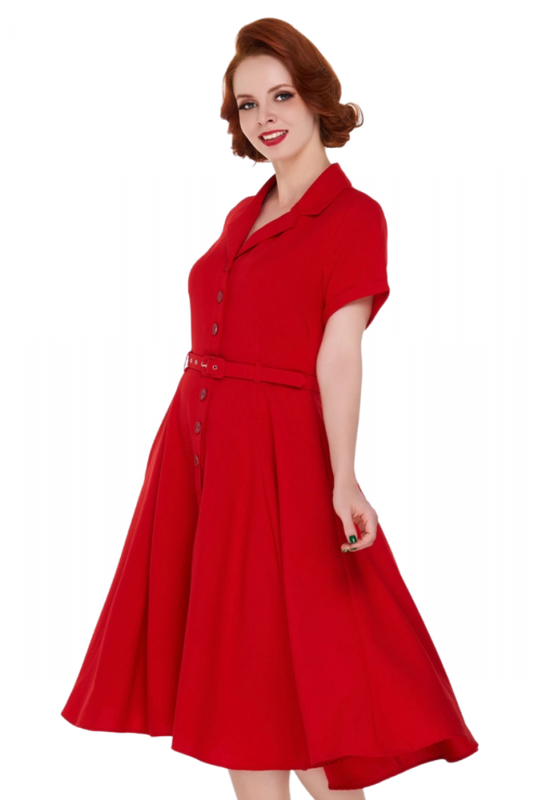Swing Dress, CHRISTINE Red